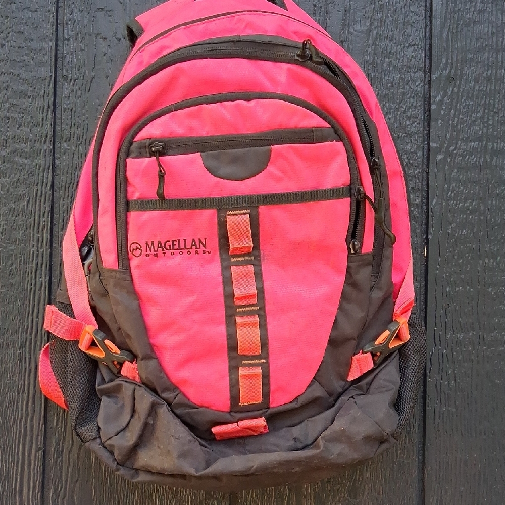 Magellan Outdoors Pink and Black Backpack